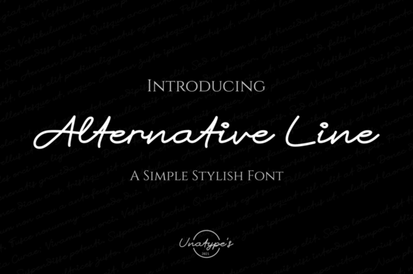 Alternative Line Font for Authentic Small Business Branding