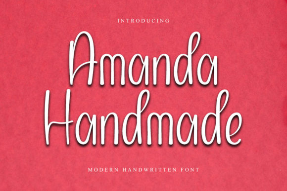 Amanda Handmade Script Font for Elegant Editorial Design