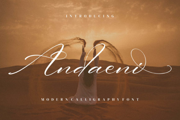 Andaeni Script Font for Elegant Branding Projects