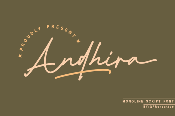 Andhira: A Script Handwritten Font for Branding That Stands Out
