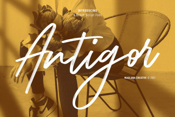 Antigor: A Modern Script Font for Editorial Warmth