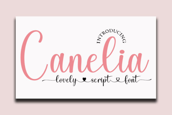 Canelia Script Font for Elegant Handmade Products