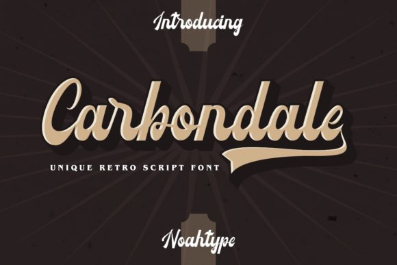 Carbondale: A Retro Brushed Script Font for Small Business Branding