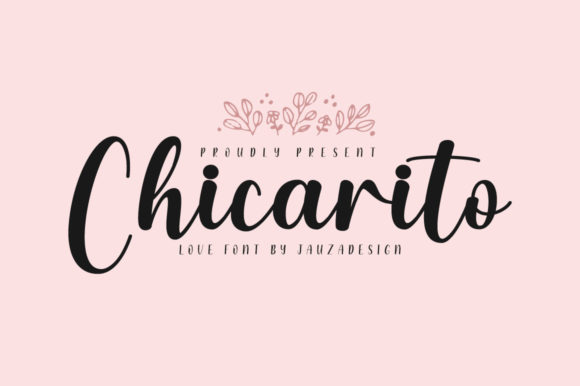 Chicarito Font: Romantic Script Handwritten Fonts for Crafters