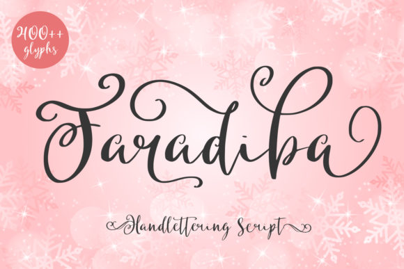 Faradiba: A Romantic Script Font for Designers