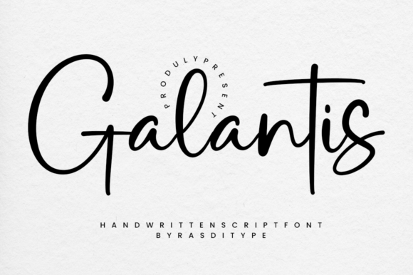 Galantis: Elegant Script Handwritten Font for Designers