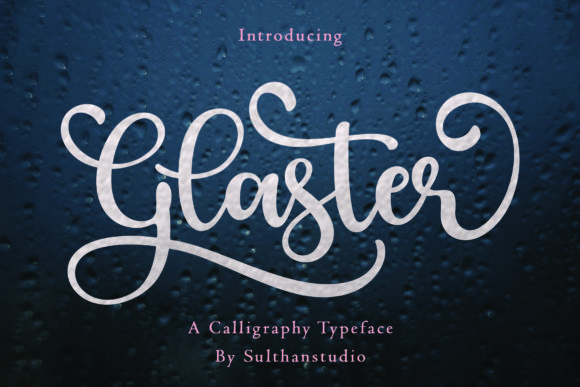 Glaster: A Bold & Elegant Script Font for Small Business Branding