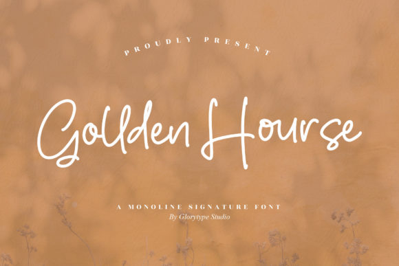 Gollden Hourse Script Handwritten Font for Crafters & Sellers