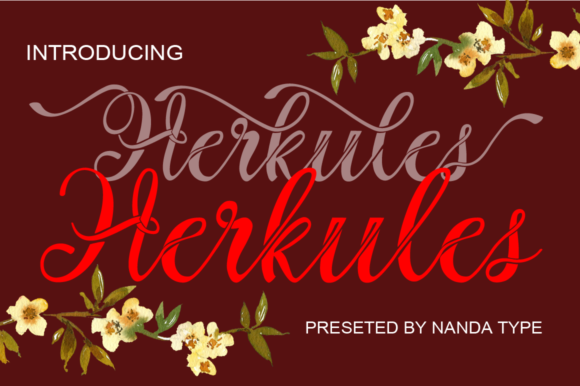 Herkules: A Flowing Script Handwritten Font for Elegant Design
