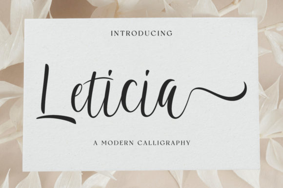 Leticia Script Font for Elegant Digital Branding