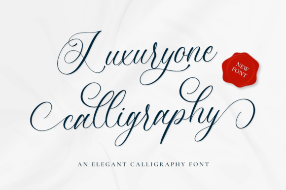 Luxuryone Calligraphy: A Delicate Script Font for Elegant Branding