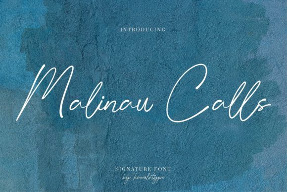 Malinau Calls: A Script Handwritten Font for Distinctive Web Branding