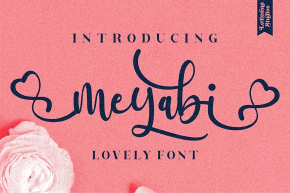 Meyabi: A Script Font for Elegant Design