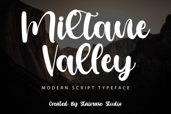 Miltane Valley Script Font for Handmade Brands