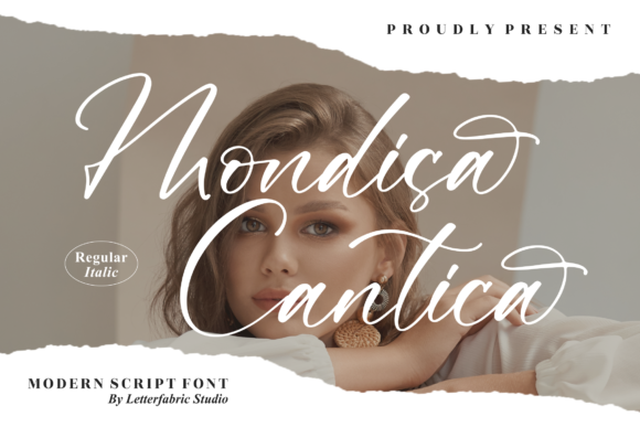 Mondisa Cantica Script Font for Handmade Brands & Printables