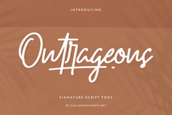Outrageous Font for Business Branding