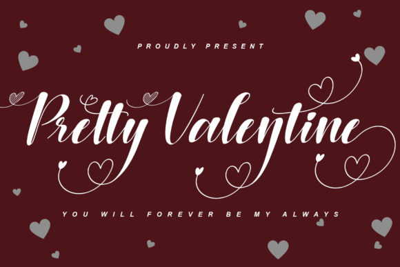 Pretty Valentine Script Font for Romantic Branding