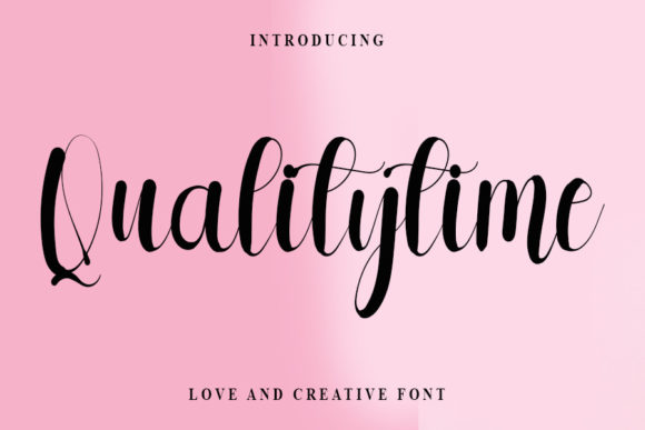 Qualitytime: A Romantic Script Handwritten Font for Brand Warmth