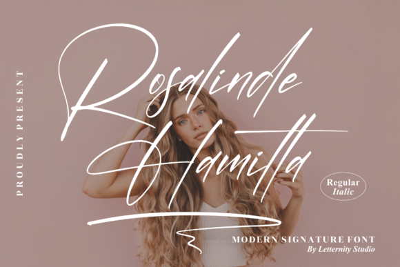 Rosalinde Hamilta Script Font for Elegant Editorial Design