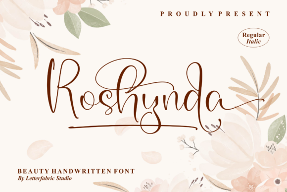 Roshynda Script Handwritten Font for Crafters & Sellers