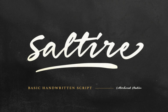 Saltire: A Modern Script Font for Small Business Branding