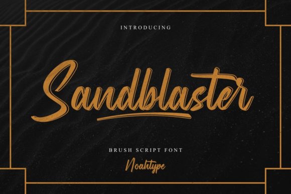 Sandblaster Font for Handmade Branding and Crafty Campaigns