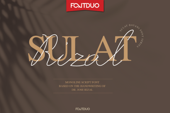 Sulat Rizal: A Delicate Script Font for Thoughtful Editorial Design