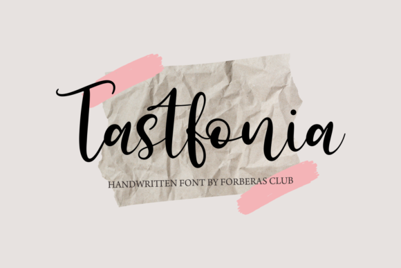 Tastfonia: A Chic Script Font for Small Business Branding