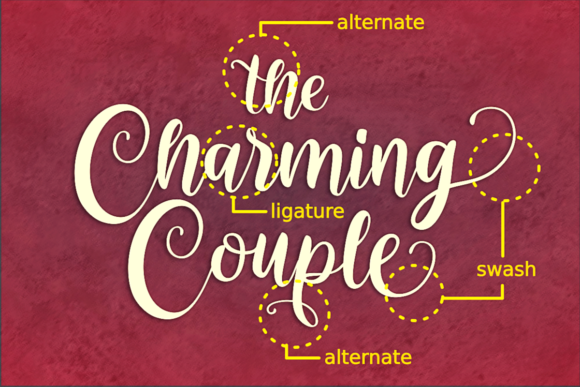 The Charming Couple Script Handwritten Font for Romantic Branding