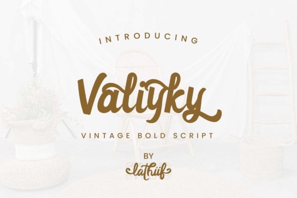 Valiyky: A Vintage Script Font That Elevates Invitations & Branding