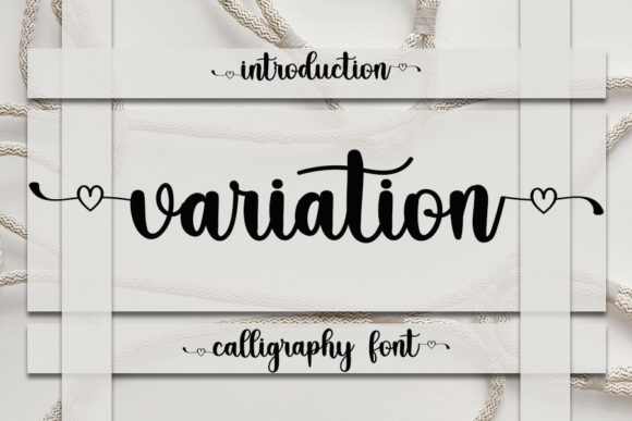 Variation Script Font for Romantic Branding and Campaigns