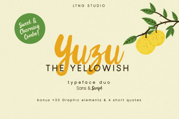 Yuzu the Yellowish Duo Font for Warm, Trustworthy Branding